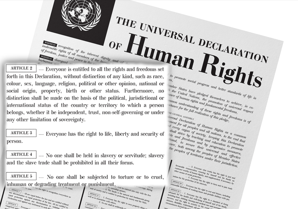 THE UNIVERSAL DECLARATION OF HUMAN RIGHTS (UDOHR)